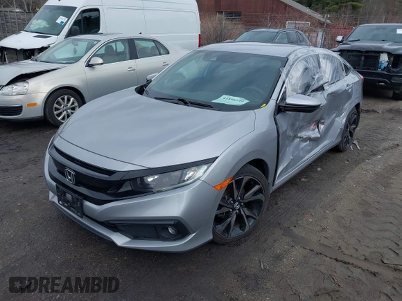 2019 Honda Civic Sport with VIN 2HGFC2F86KH548823, listed as a IAAI auction lot 41898140 with 39,907 mi miles and . Bid and sale history available at DreamBid. Image 17.