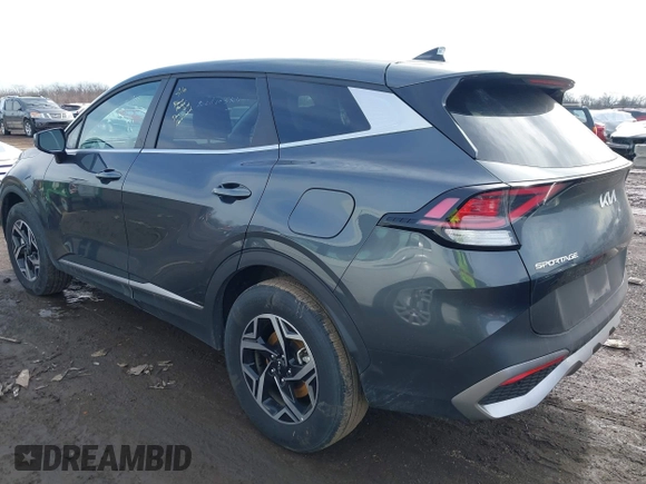 2024 Kia Sportage LX with VIN KNDPUCDFXR7308560, listed as a IAAI auction lot 41639527 with 27,371 mi miles and . Bid and sale history available at DreamBid. Image 3.