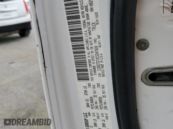 2012 Ram 1500 Big Horn z VIN 1C6RD7GT0CS347820, wystawiony jako Copart lot #54867405 z przebiegiem 178 384 mil mil oraz Szkoda całkowita • Salvage title. Historia ofert i sprzedaży dostępna na DreamBid. Obrazek 12.