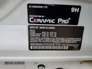2016 BMW M3 z VIN WBS8M9C55G5G41723, wystawiony jako Copart lot #47812325 z przebiegiem 62 290 mil mil oraz Szkoda całkowita • Salvage title. Historia ofert i sprzedaży dostępna na DreamBid. Obrazek 12.