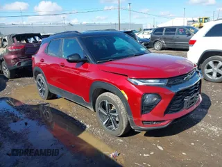 2021 Chevrolet TrailBlazer RS with VIN KL79MUSL1MB065103, listed as a IAAI auction lot 41920106 with 119,752 mi miles. Bid and sale history available at carsss.com. Image 1.