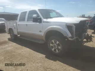 2011 Ford F-250 XL with VIN 1FT7W2B65BEA26819, listed as a Copart auction lot 64225055 with 240,536 mi miles and Salvage title. Bid and sale history available at DreamBid. Image 4.