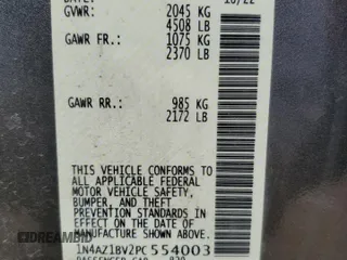 2023 Nissan LEAF S with VIN 1N4AZ1BV2PC554003, listed as a Copart auction lot 50589395 with 25,261 mi miles and Salvage Title. Bid and sale history available at DreamBid. Image 16.