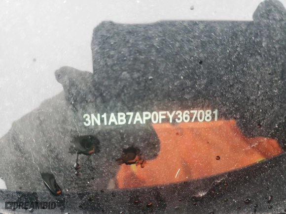 2015 Nissan Sentra S with VIN 3N1AB7AP0FY367081, listed as a Copart auction lot 45978325 with 132,687 mi miles and Salvage Title. Bid and sale history available at carsss.com. Image 13.