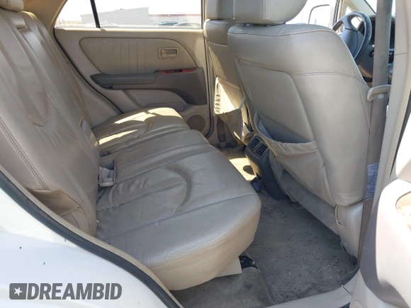 1999 Lexus RX 300 Luxury SUV with VIN JT6GF10U7X0026909, listed as a IAAI auction lot 42143068 with 203,686 mi miles. Bid and sale history available at carsss.com. Image 8.