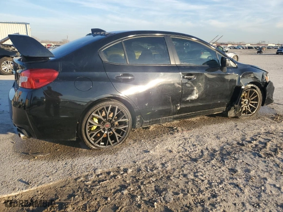 2018 Subaru WRX STI with VIN JF1VA2M65J9804472, listed as a Copart auction lot 87090504 with 88,430 mi miles and Salvage Title. Bid and sale history available at carsss.com. Image 3.