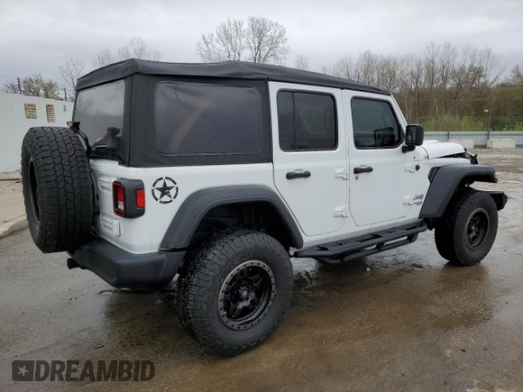 2021 Jeep Wrangler Unlimited Willys with VIN 1C4HJXDN2MW611018, listed as a Copart auction lot 50521595 with 68,724 mi miles and Salvage title. Bid and sale history available at DreamBid. Image 3.