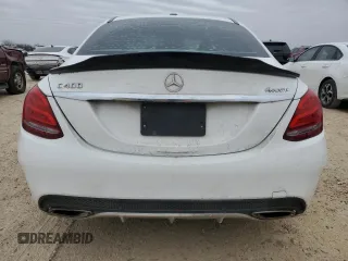 2015 Mercedes-Benz C-Class C 400 with VIN 55SWF6GB5FU034186, listed as a Copart auction lot 46135635 with 140,667 mi miles and Clean Title. Bid and sale history available at carsss.com. Image 6.