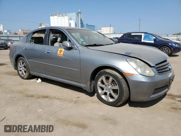 2006 Infiniti G35 z VIN JNKCV51F36M605810, wystawiony jako Copart lot #82357444 z przebiegiem Nie podano mil oraz Szkoda całkowita • Salvage title. Historia ofert i sprzedaży dostępna na DreamBid. Obrazek 4.