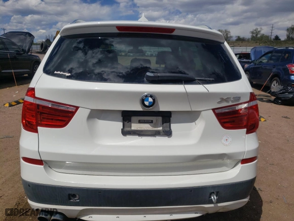 2013 BMW X3 xDrive28i with VIN 5UXWX9C5XD0A13315, listed as a Copart auction lot 54161245 with 0 mi miles and Clean Title. Bid and sale history available at carsss.com. Image 6.