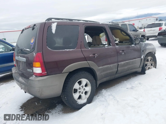 2002 Mazda Tribute LX with VIN 4F2CU08172KM16293, listed as a IAAI auction lot 41496093 with Not Provided miles and . Bid and sale history available at carsss.com. Image 4.