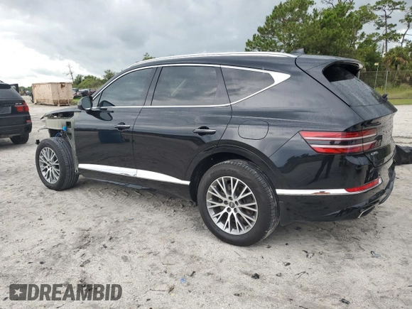 2021 Genesis GV80 with VIN KMUHB4SB7MU046455, listed as a Copart auction lot 62872925 with 52,340 mi miles and Salvage title. Bid and sale history available at DreamBid. Image 2.