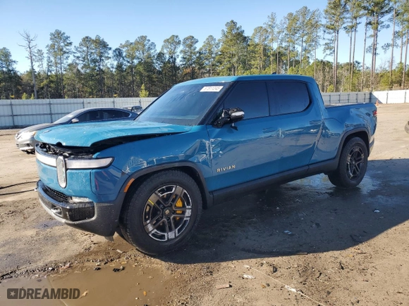 2022 Rivian R1T Launch Edition with VIN 7FCTGAAL7NN000539, listed as a Copart auction lot 87811245 with 0 mi miles and Salvage Title. Bid and sale history available at carsss.com. Image 1.