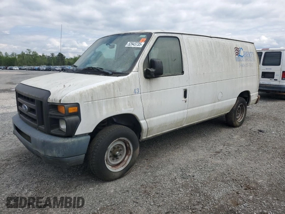 2010 Ford Econoline Cargo Commercial with VIN 1FTNE1EW2ADA23672, listed as a Copart auction lot 52943735 with 364,186 mi miles and Clean Title. Bid and sale history available at DreamBid. Image 1.
