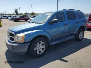 2005 Dodge Durango SXT с VIN 1D4HD38K45F584666, выставлен на аукционе Copart как лот 59212785 с пробегом 139 604 миль миль и На запчасти • Non repairable. История ставок и продаж доступна на DreamBid. Изображение 1.
