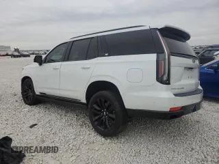 2023 Cadillac Escalade RWD Sport Platinum with VIN 1GYS3GKLXPR495615, listed as a Copart auction lot 87483964 with 14,214 mi miles and Salvage title. Bid and sale history available at DreamBid. Image 2.