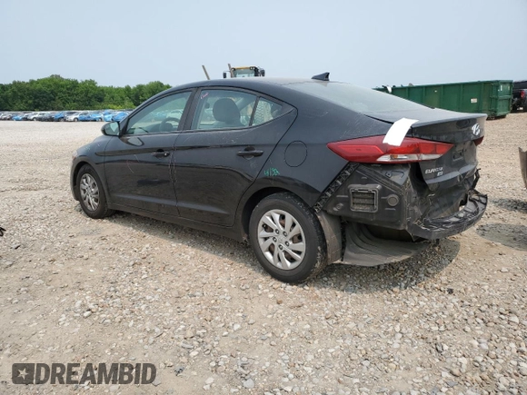 2017 Hyundai Elantra SE with VIN KMHD74LF2HU361038, listed as a Copart auction lot 58988105 with 165,547 mi miles and Salvage title. Bid and sale history available at DreamBid. Image 2.