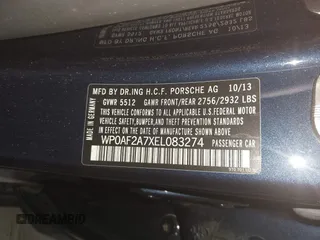 2014 Porsche Panamera GTS with VIN WP0AF2A7XEL083274, listed as a IAAI auction lot 40258451 with 98,861 mi miles and . Bid and sale history available at DreamBid. Image 9.