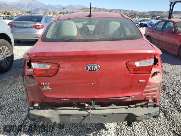 2013 Kia Rio LX with VIN KNADM4A38D6237793, listed as a Copart auction lot 87823165 with 160,349 mi miles and Salvage Title. Bid and sale history available at carsss.com. Image 6.