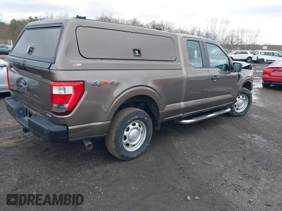 2021 Ford F-150 XL with VIN 1FTEX1EP6MKE04380, listed as a IAAI auction lot 41821270 with 41,353 mi miles and . Bid and sale history available at DreamBid. Image 4.