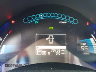 2015 Nissan LEAF SV with VIN 1N4AZ0CP4FC318011, listed as a Copart auction lot 39341993 with 73,756 mi miles. Bid and sale history available at carsss.com. Image 9.