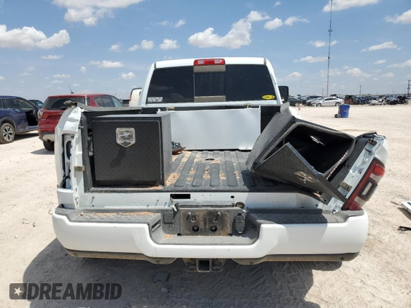 2024 Ram 3500 Laramie with VIN 3C63RRML0RG229435, listed as a Copart auction lot 80484814 with 23,721 mi miles and Salvage Title. Bid and sale history available at carsss.com. Image 6.