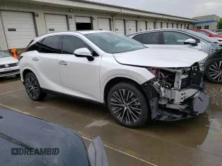 2023 Lexus RX 350 with VIN 2T2BAMBA1PC010728, listed as a Copart auction lot 60052205 with 7,096 mi miles and Salvage title. Bid and sale history available at DreamBid. Image 4.