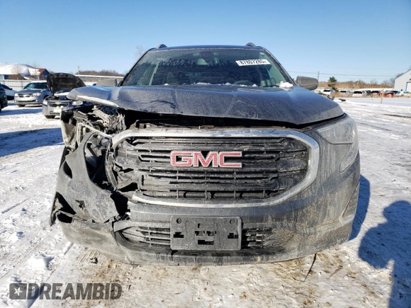 2019 GMC Terrain SLE with VIN 3GKALMEV8KL324816, listed as a Copart auction lot 87807285 with 56,487 mi miles and Salvage Title. Bid and sale history available at carsss.com. Image 5.
