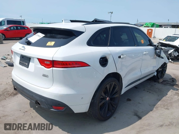 2017 Jaguar F-Pace 35t R-Sport with VIN SADCL2BV2HA094403, listed as a IAAI auction lot 42399910 with Not provided miles and . Bid and sale history available at DreamBid. Image 4.