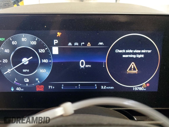 2024 Kia Niro Wind with VIN KNDCR3L13R5116155, listed as a Copart auction lot 53939995 with 19,780 mi miles and Clean Title. Bid and sale history available at DreamBid. Image 9.