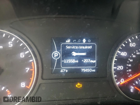 2016 Kia Optima EX with VIN 5XXGU4L31GG097296, listed as a Copart auction lot 74909523 with 79,450 mi miles and Salvage Title. Bid and sale history available at carsss.com. Image 9.