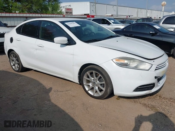 2013 Dodge Dart SXT with VIN 1C3CDFBH6DD713009, listed as a IAAI auction lot 41890209 with 167,563 mi miles. Bid and sale history available at carsss.com. Image 1.
