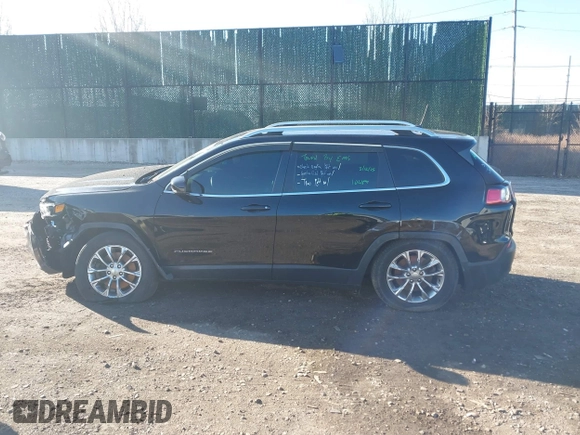 2019 Jeep Cherokee Latitude Plus with VIN 1C4PJMLB2KD261304, listed as a IAAI auction lot 41877500 with 76,442 mi miles and . Bid and sale history available at DreamBid. Image 14.