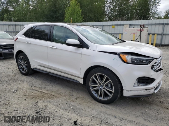 2019 Ford Edge Titanium z VIN 2FMPK3K99KBB49428, wystawiony jako Copart lot #60663125 z przebiegiem 60 383 mil mil oraz Szkoda całkowita • Salvage title. Historia ofert i sprzedaży dostępna na DreamBid. Obrazek 4.
