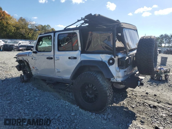 2022 Jeep Wrangler Unlimited Willys with VIN 1C4HJXDN6NW225462, listed as a Copart auction lot 75691294 with Not Provided miles and Salvage Title. Bid and sale history available at DreamBid. Image 2.