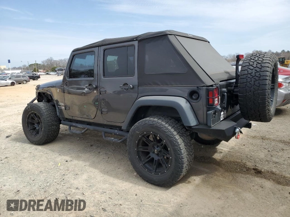 2018 Jeep Wrangler JK Unlimited Sport S with VIN 1C4BJWDG6JL865670, listed as a Copart auction lot 47680015 with 84,651 mi miles and Salvage Title. Bid and sale history available at carsss.com. Image 2.