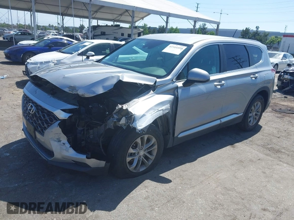 2020 Hyundai Santa Fe SE with VIN 5NMS23AD2LH220153, listed as a IAAI auction lot 42344499 with 28,346 mi miles and . Bid and sale history available at DreamBid. Image 18.
