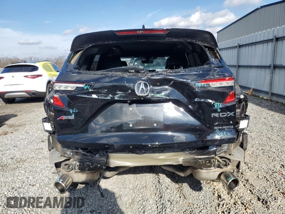 2022 Acura RDX PMC Edition with VIN 5J8TC2H83NL016856, listed as a Copart auction lot 83317134 with 19,366 mi miles and Salvage Title. Bid and sale history available at carsss.com. Image 6.