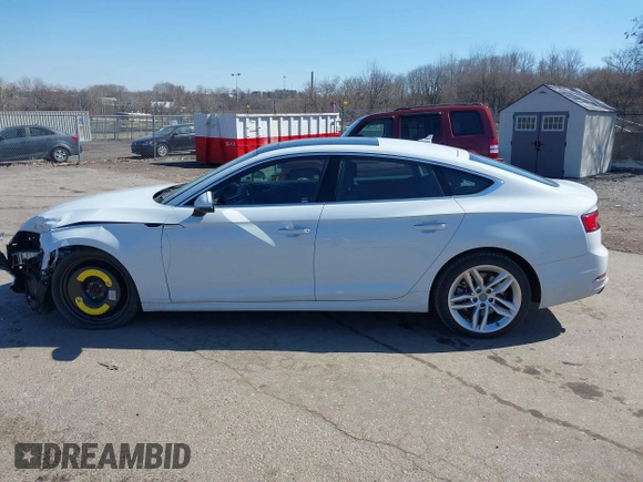 2019 Audi A5 Sportback Premium Plus with VIN WAUBNCF53KA023202, listed as a IAAI auction lot 41749214 with 40,716 mi miles and . Bid and sale history available at DreamBid. Image 15.