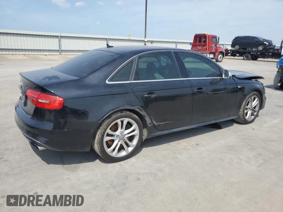2015 Audi S4 Premium Plus with VIN WAUDGAFL2FA121746, listed as a Copart auction lot 60754044 with 124,848 mi miles and Salvage Title. Bid and sale history available at carsss.com. Image 3.