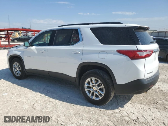 2021 Chevrolet Traverse LT Cloth with VIN 1GNERGKW0MJ123150, listed as a Copart auction lot 66660033 with 55,684 mi miles. Bid and sale history available at carsss.com. Image 2.