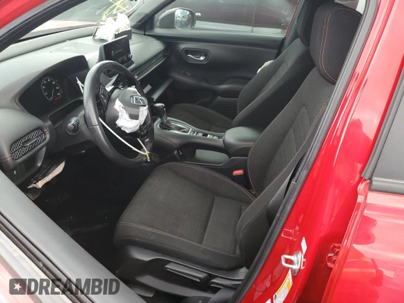 2023 Honda HR-V Sport with VIN 3CZRZ1H56PM734856, listed as a Copart auction lot 48596025 with 62,515 mi miles and Salvage Title. Bid and sale history available at carsss.com. Image 7.