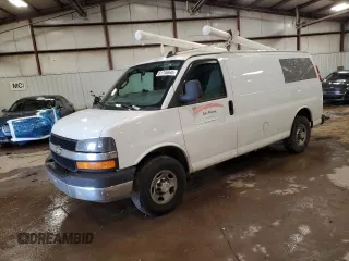 2017 Chevrolet Express Cargo Van with VIN 1GCWGAFF7H1345765, listed as a Copart auction lot 81746644 with 149,311 mi miles and Clean Title. Bid and sale history available at carsss.com. Image 1.