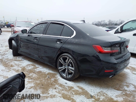 2022 BMW 3 Series 330i xDrive with VIN 3MW5R7J01N8C24620, listed as a IAAI auction lot 41269710 with 1 mi miles. Bid and sale history available at carsss.com. Image 3.