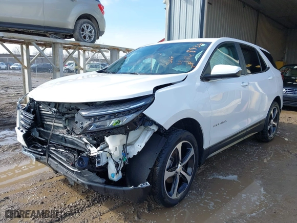 2022 Chevrolet Equinox LT with VIN 3GNAXUEV5NL228668, listed as a IAAI auction lot 41689351 with 24,913 mi miles. Bid and sale history available at carsss.com. Image 2.