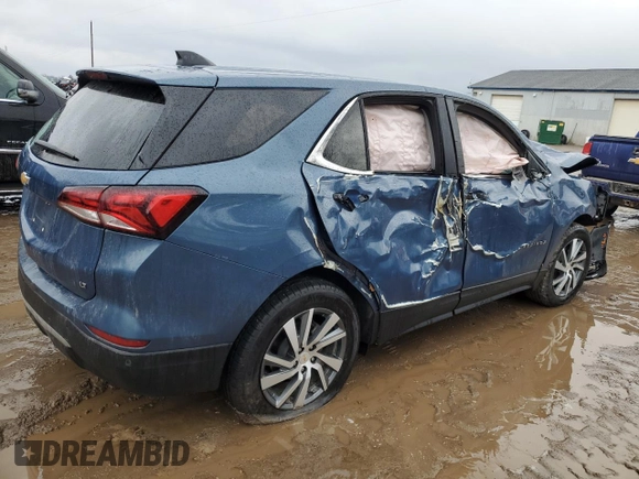 2024 Chevrolet Equinox LT with VIN 3GNAXKEG8RL215750, listed as a Copart auction lot 47218605 with Not Provided miles and Non Repairable. Bid and sale history available at DreamBid. Image 3.