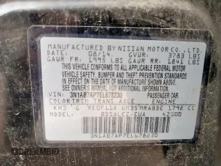2014 Nissan Sentra SR z VIN 3N1AB7AP7EL678230, wystawiony jako Copart lot #60300345 z przebiegiem 140 063 mil mil oraz Szkoda całkowita • Salvage title. Historia ofert i sprzedaży dostępna na DreamBid. Obrazek 13.