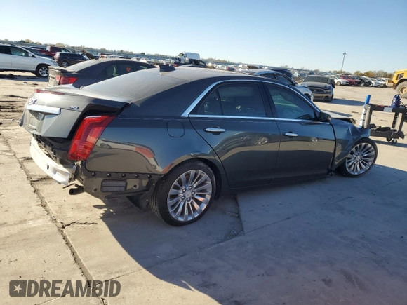 2017 Cadillac CTS Luxury RWD with VIN 1G6AR5SS9H0206423, listed as a Copart auction lot 81364124 with Not Provided miles and Salvage Title. Bid and sale history available at DreamBid. Image 3.