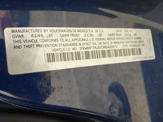 2012 Volkswagen Jetta SE with VIN 3VWBP7AJ2CM040972, listed as a IAAI auction lot 42083328 with 169,239 mi miles and . Bid and sale history available at DreamBid. Image 9.