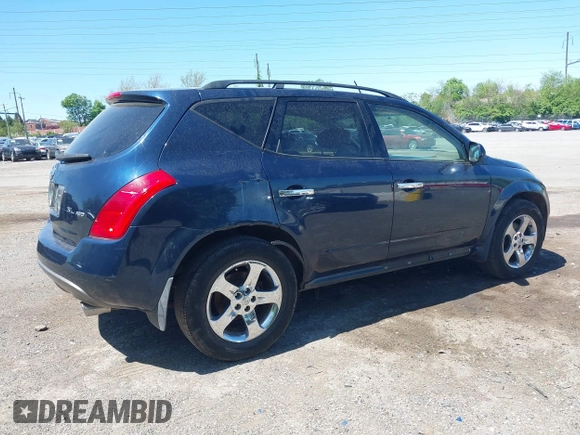 2003 Nissan Murano SL with VIN JN8AZ08W63W234605, listed as a IAAI auction lot 42147336 with Not Provided miles and . Bid and sale history available at DreamBid. Image 4.